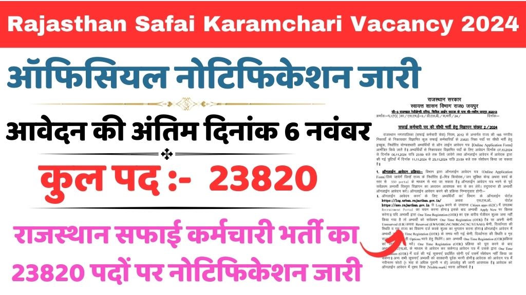 Rajasthan Safai Karamchari Vacancy 2024